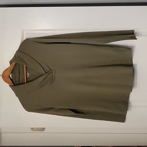 L.L. Bean Longsleeved Olive Green Shirt - size medium - good used condition